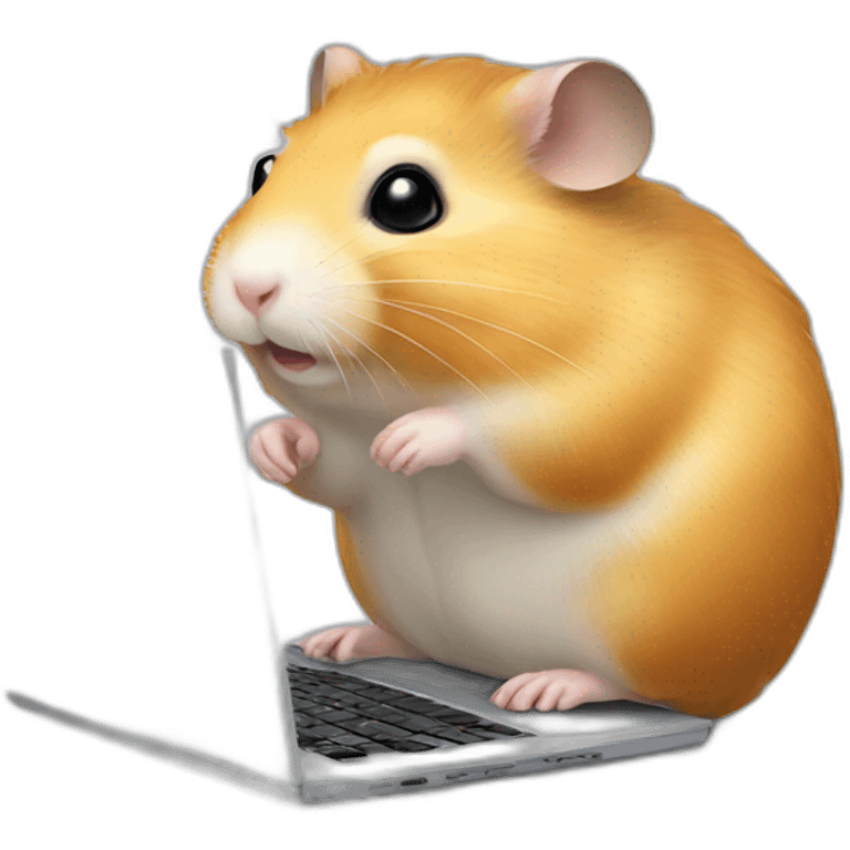 hamster-touching-laptop emoji