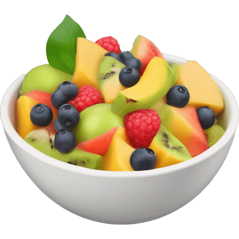 Fruit salad in a bowl emoji