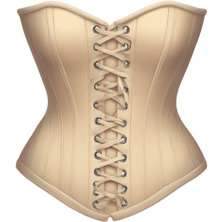 Pastel beige corset  emoji