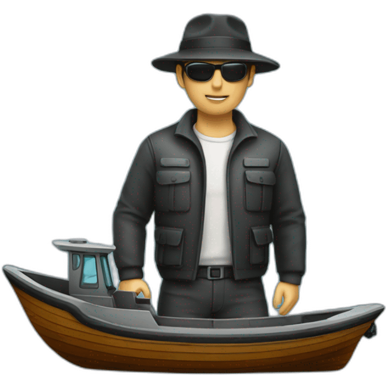 spy boat emoji