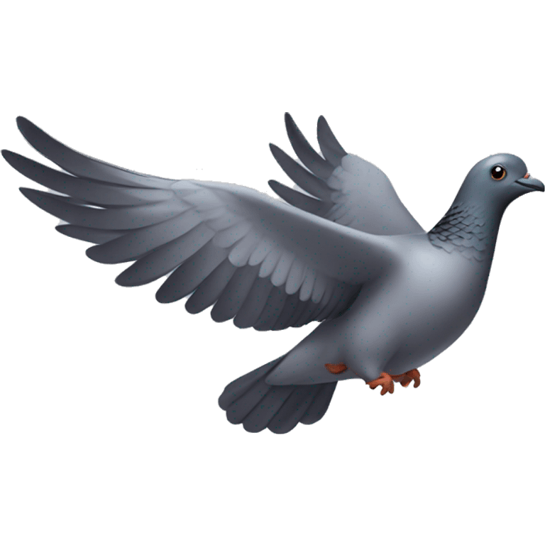 Flying pigeon emoji