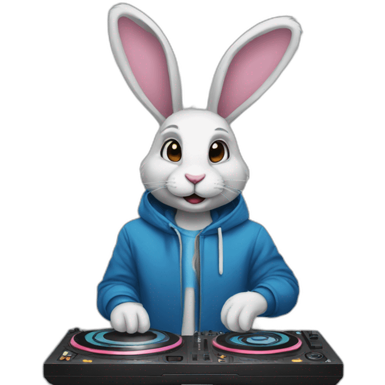 Dj rabbit emoji