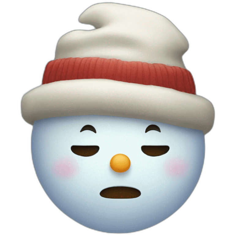 sad snowman emoji