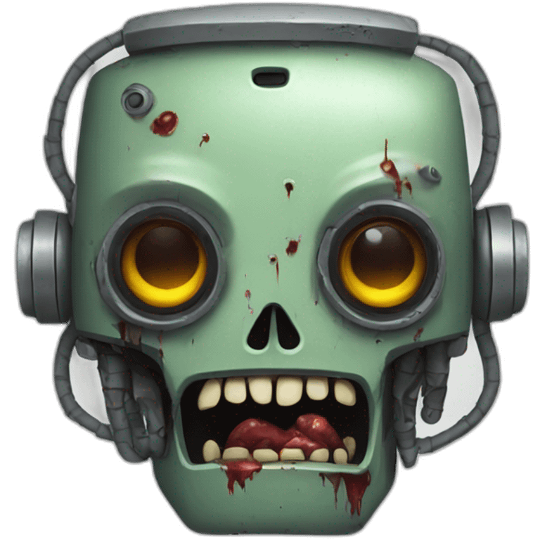 Robot zombie emoji