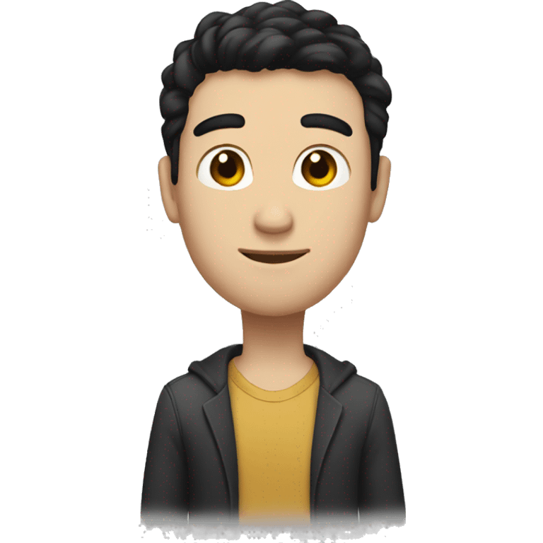 a tall guy with black hair and brunette skin standing emoji