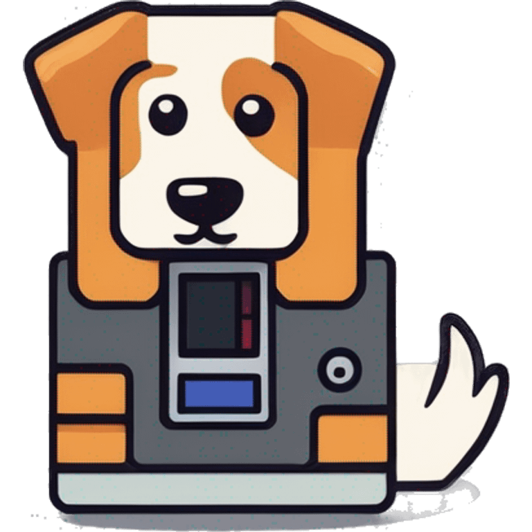 floppy disk dog emoji