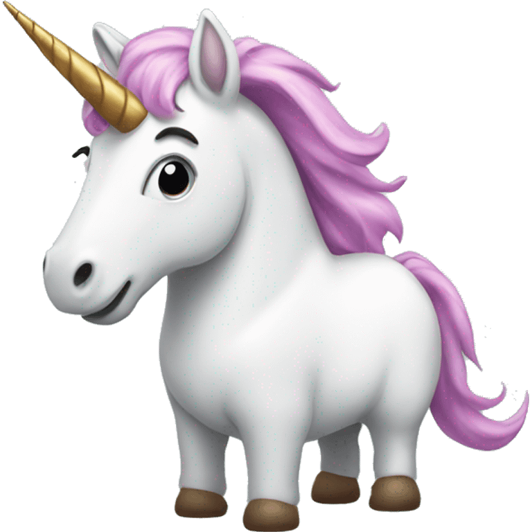 unicorn taking a poop emoji