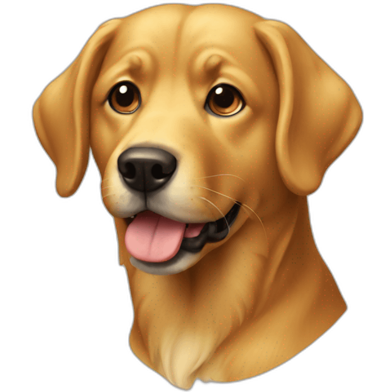 dog golden emoji