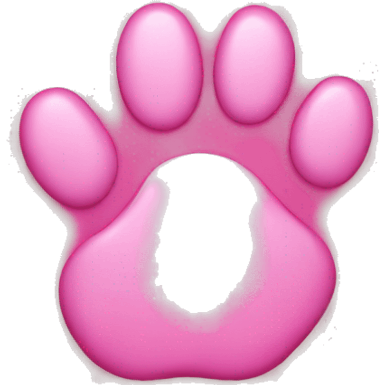 pink paw emoji