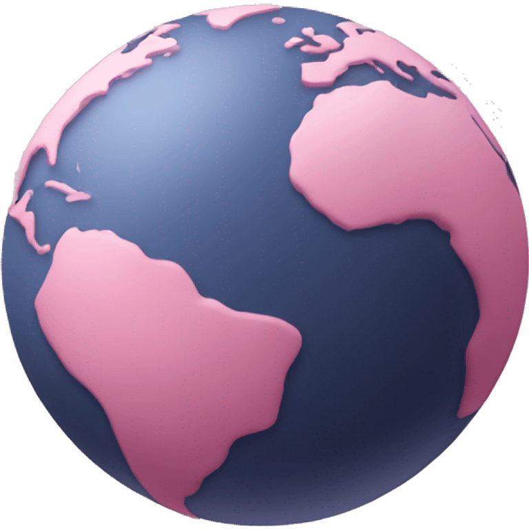 Pink earth  emoji