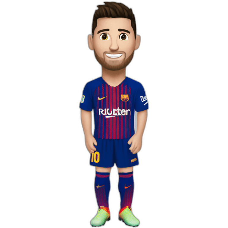 Messi et ronaldo qui se sert la main emoji