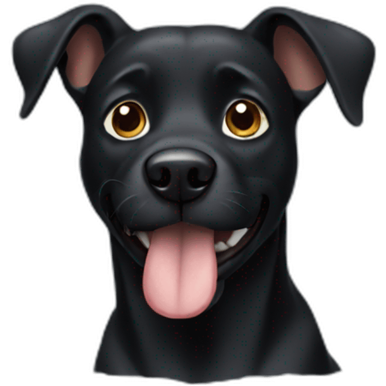 Black dog emoji