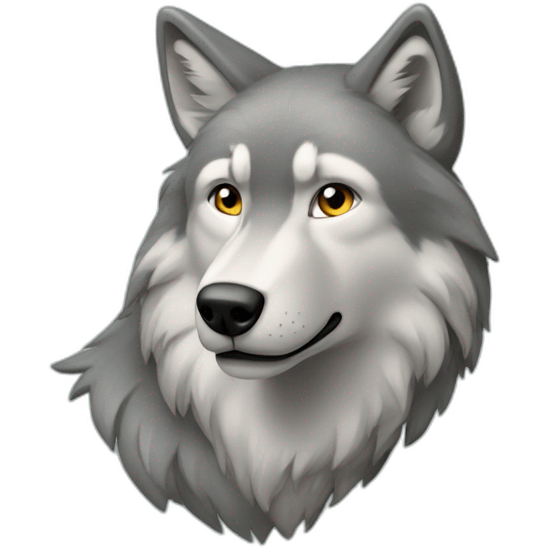 Loup sur ours emoji