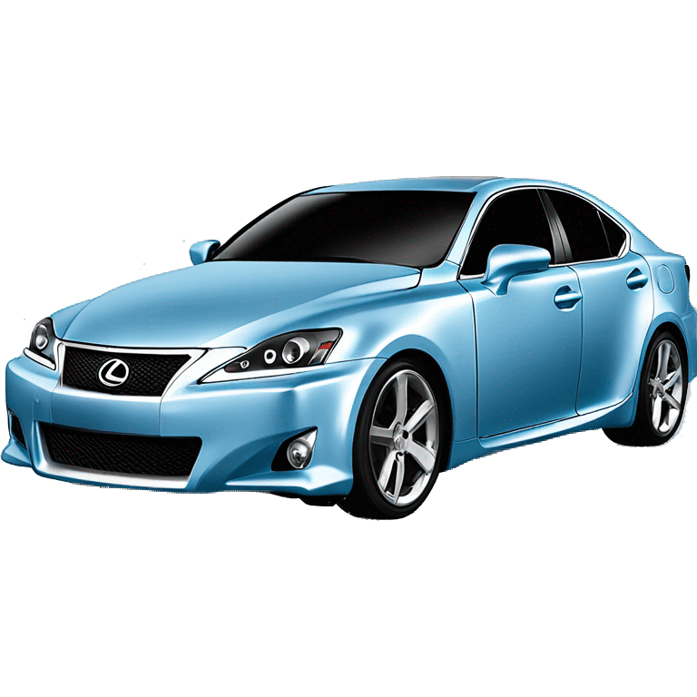 2006 Light blue Lexus is250 with chrome rims emoji