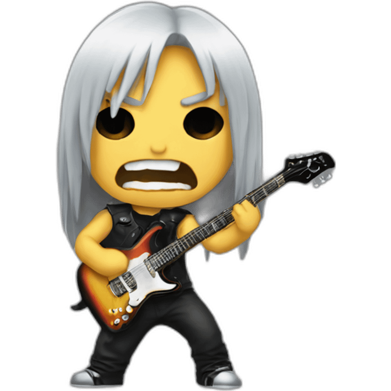 heavy metal headbanger emoji