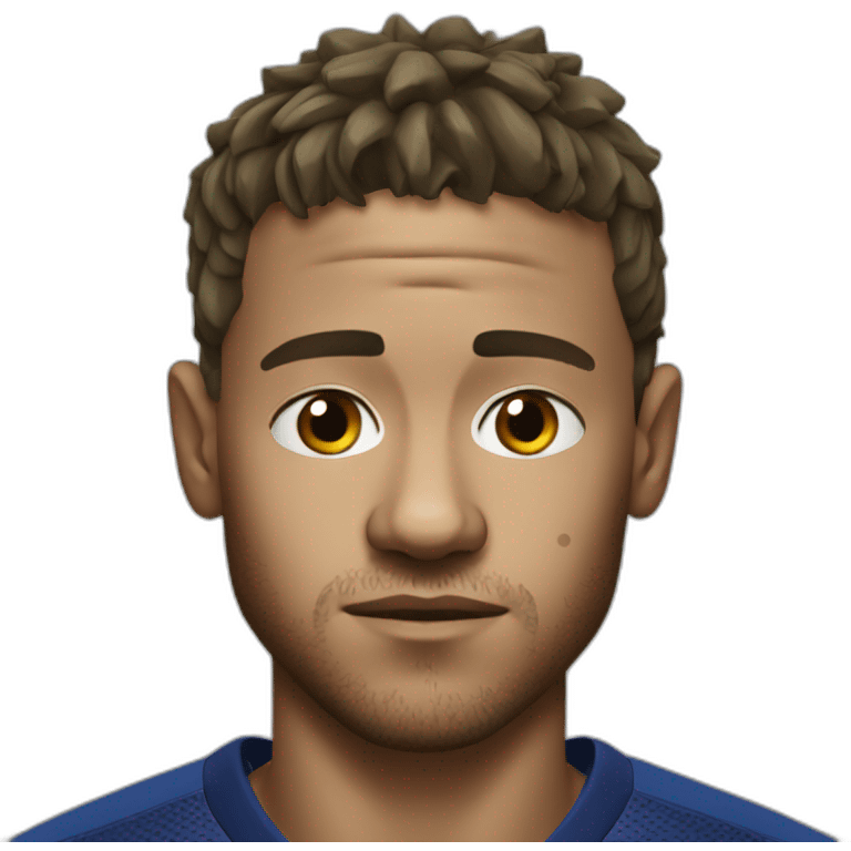 Neymar realistic football player sad emoji