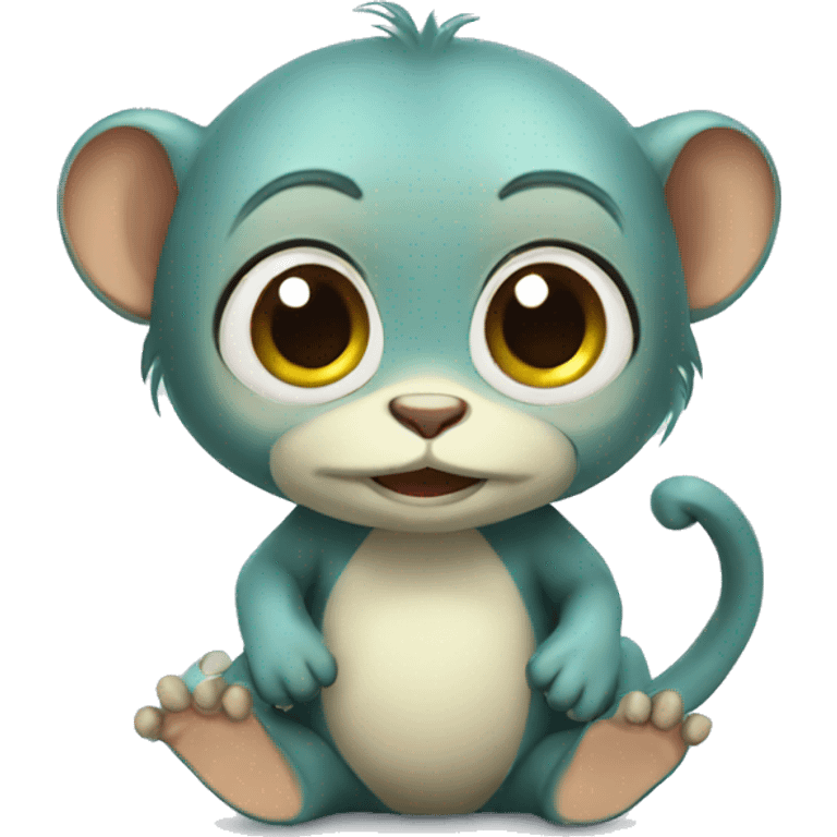 Cute Water monkey emoji