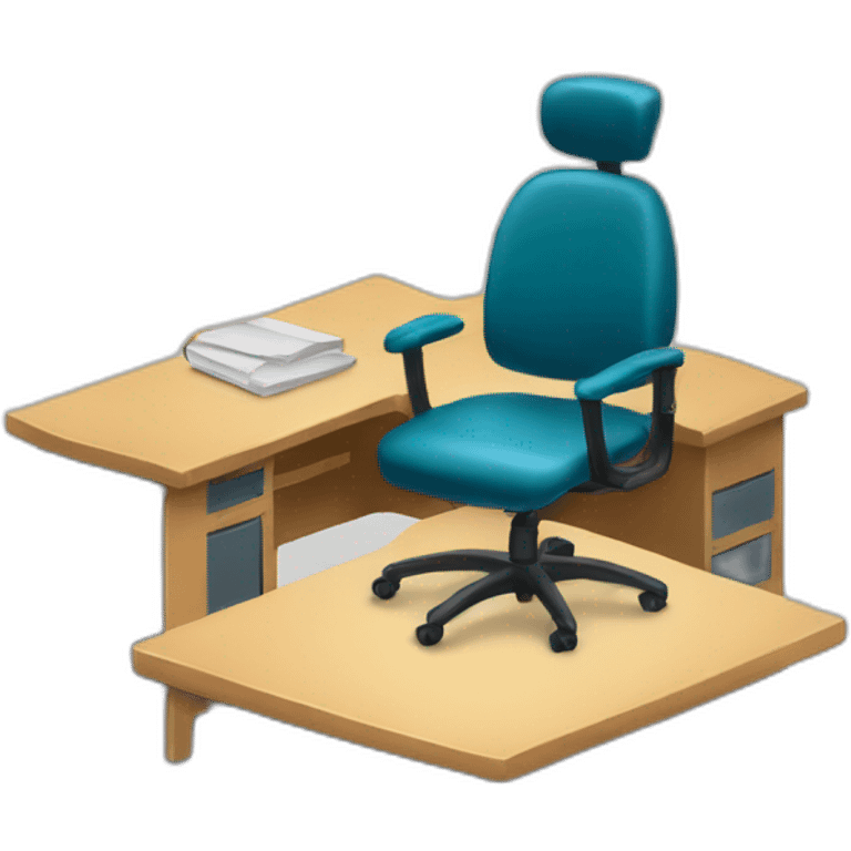 teacher's desk and chair emoji