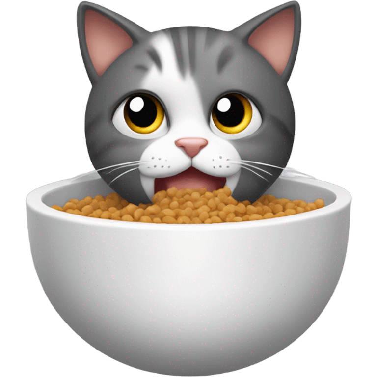 Cat eating emoji