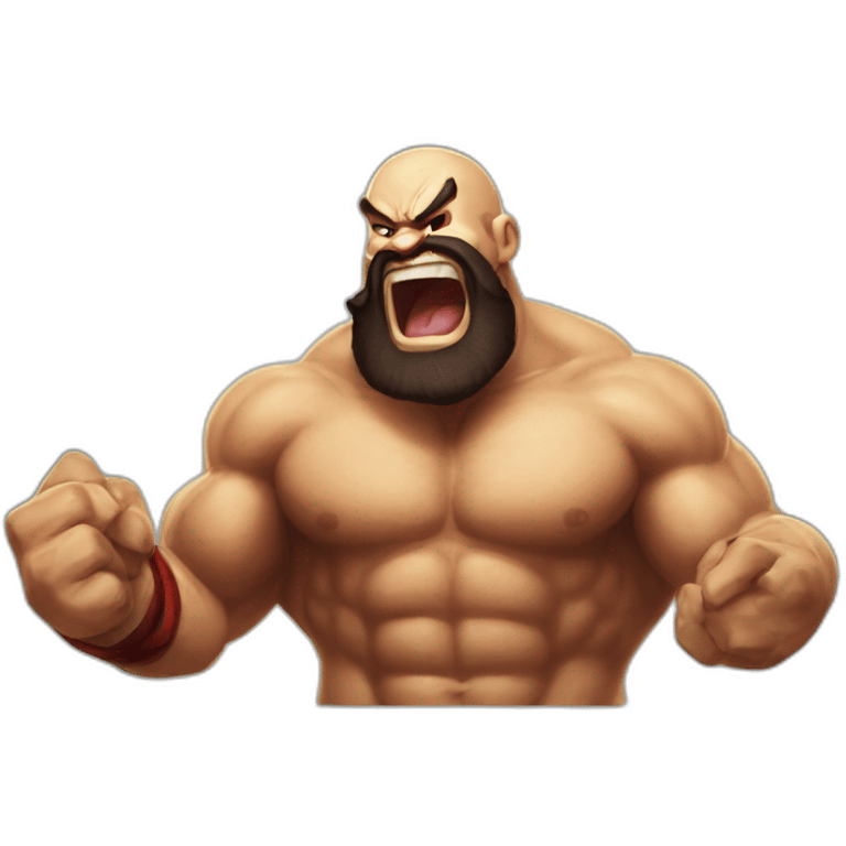 Zangief laught salute emoji