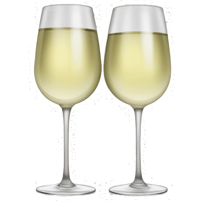 White wine glasses cheers emoji