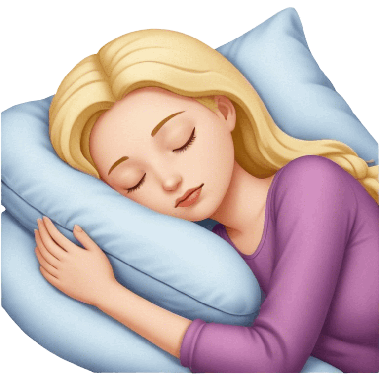 chica durmiendo emoji