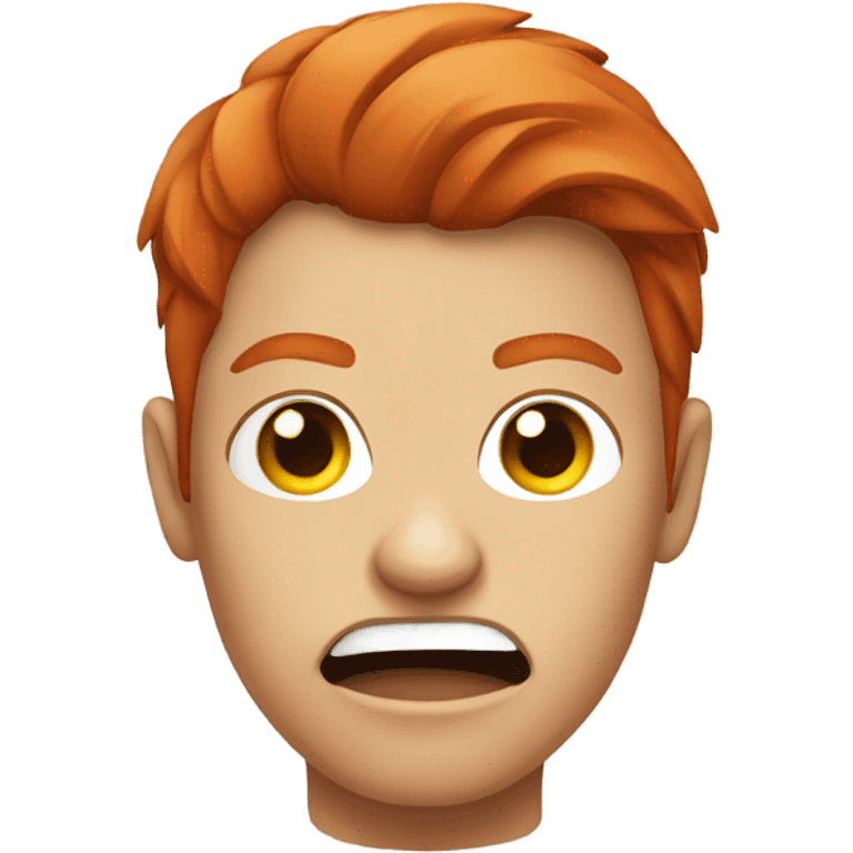 Angry redhead C emoji