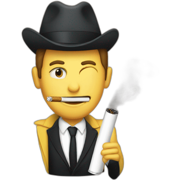 macron fume cigarette emoji