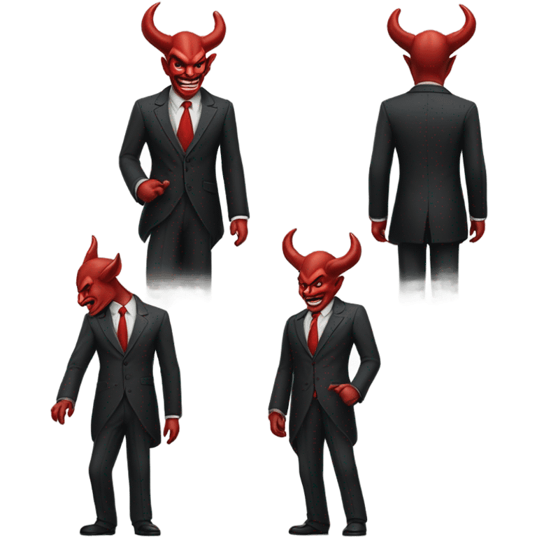 devil evil suit front and back emoji