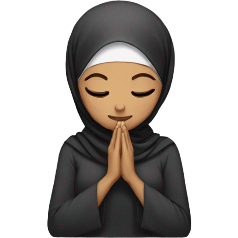 Hijabi praying  emoji