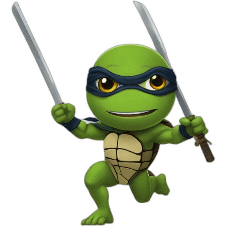 Mbappé fuse as a ninja turtle emoji