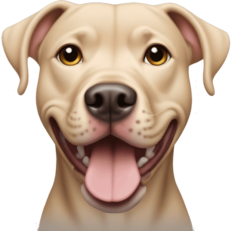 beige colored pitbull lab dog emoji