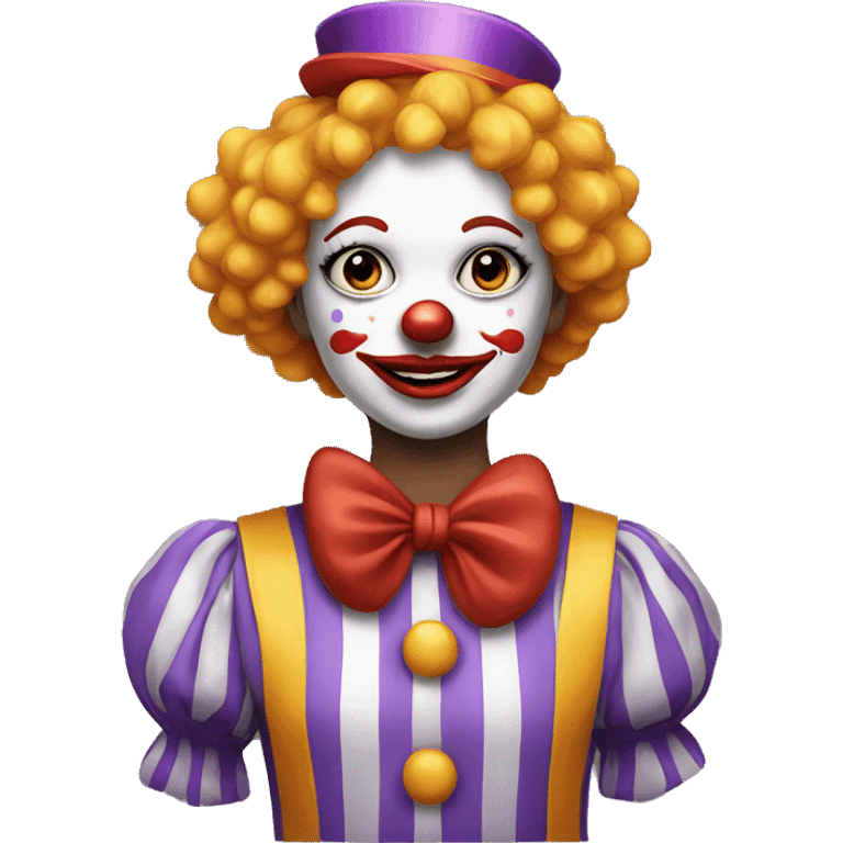 Clown girl emoji