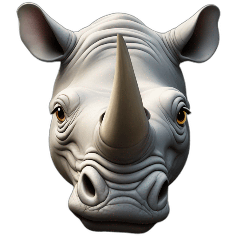 rhinoceros head emoji