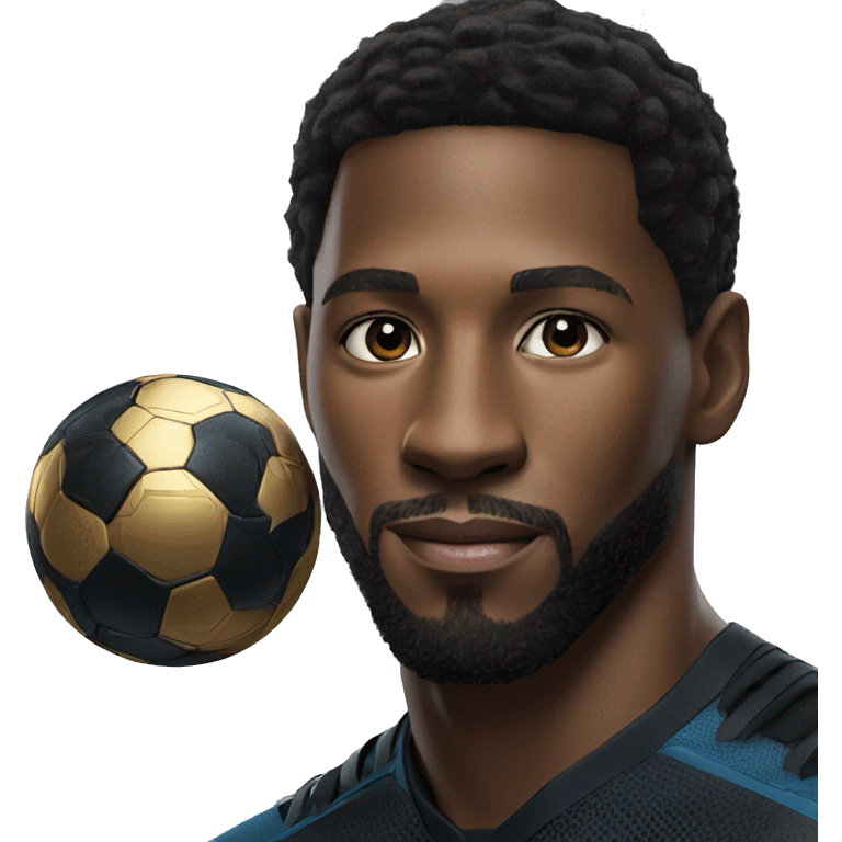 black panther with messi emoji