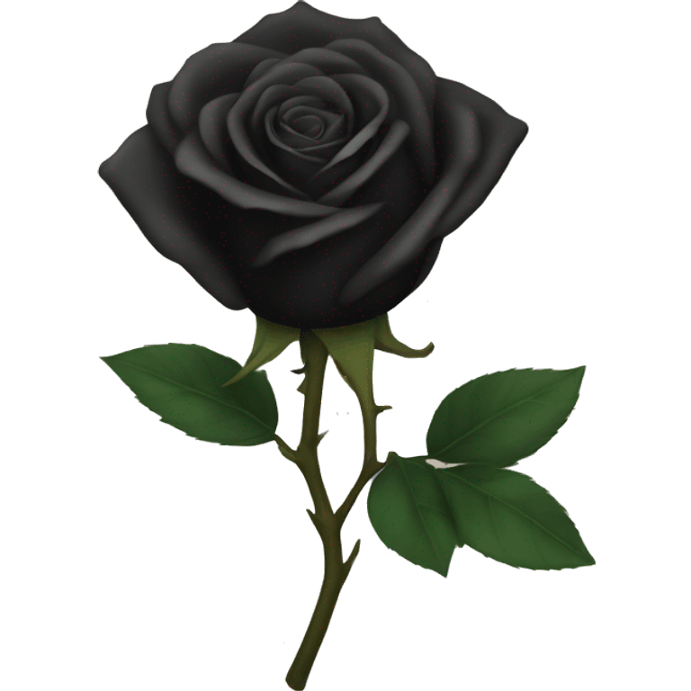 Black rose emoji