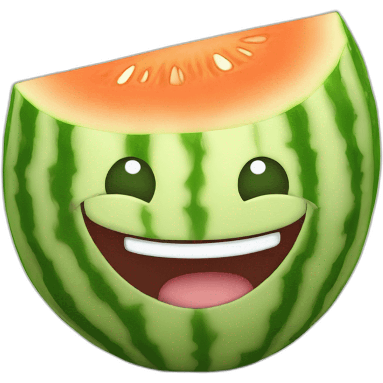 happy rock melon emoji