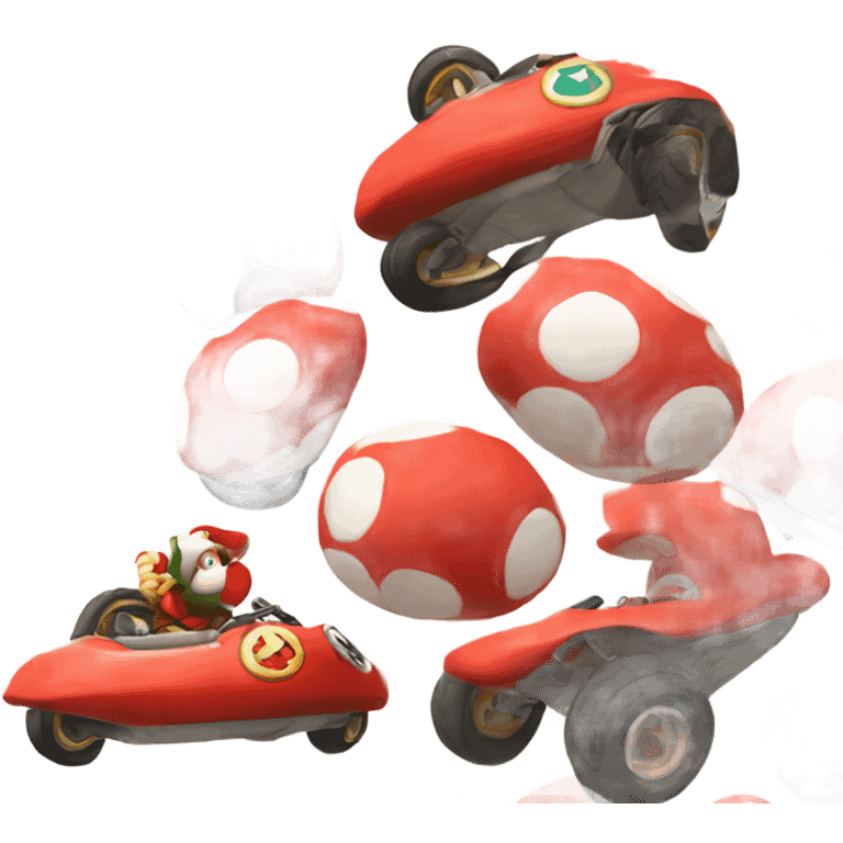 Mario kart red shell  emoji