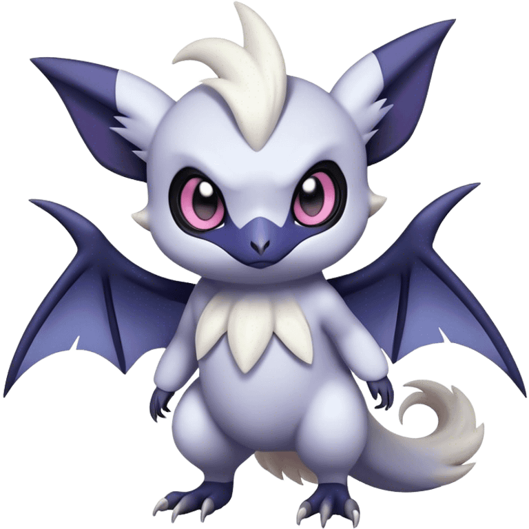 Edgy Cool Cute Kawaii Noibat-Absol-Pokemon Full Body emoji