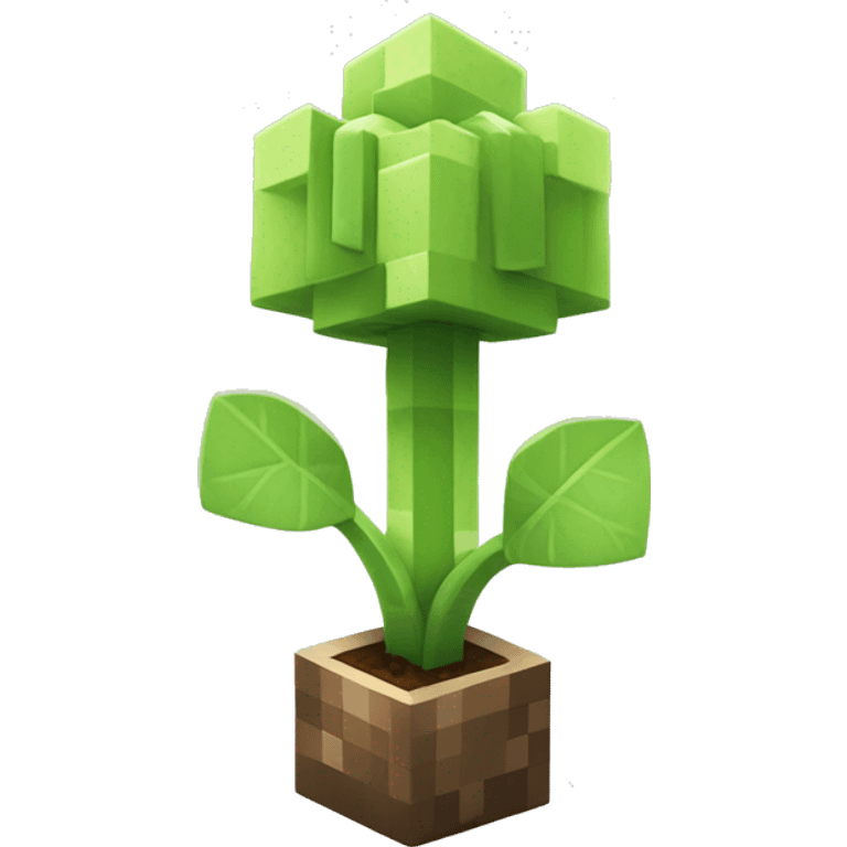 minecraft style sprout emoji