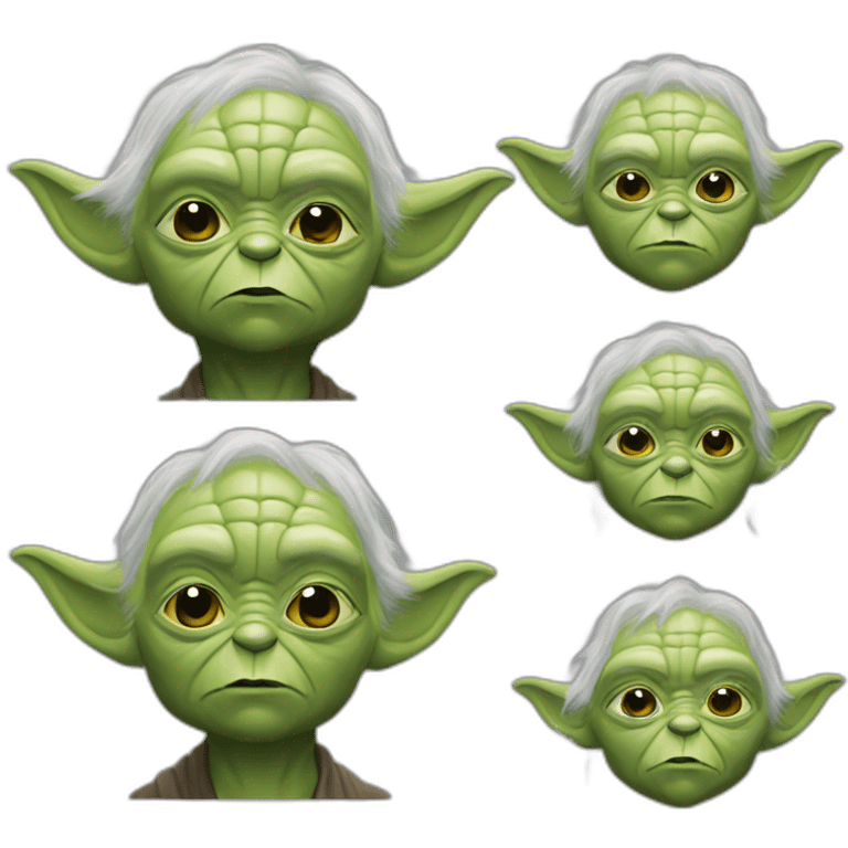 Yoda séduisen darc vador emoji