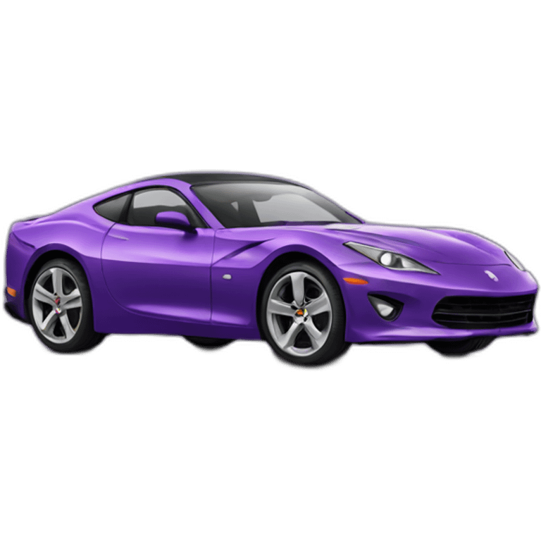 purple sports car emoji