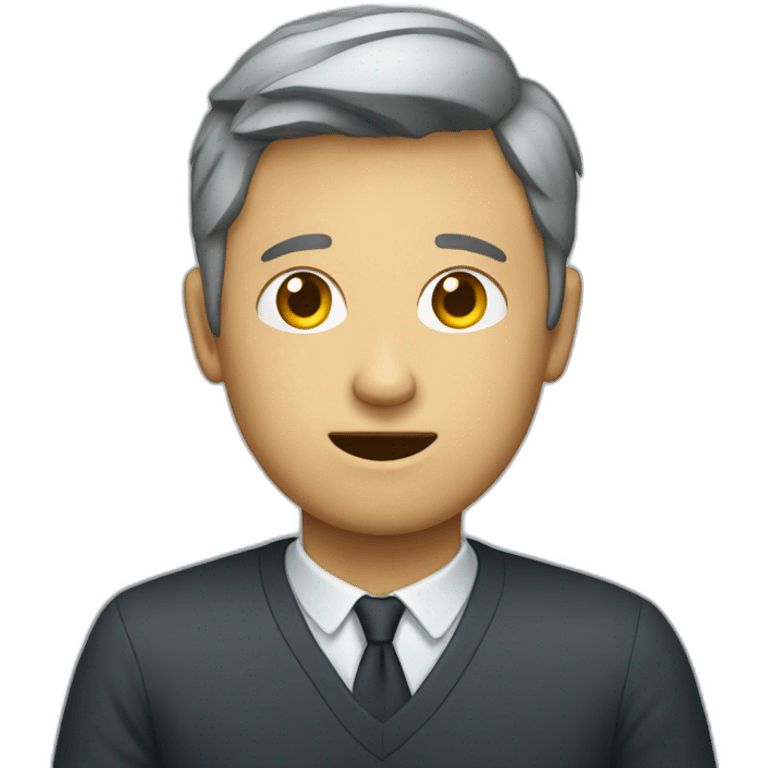 persona con cabeza de televisor emoji