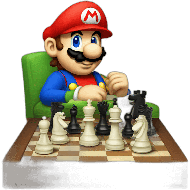 mario playing chess  emoji