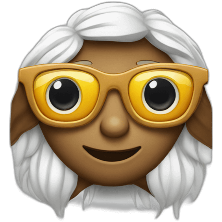 caca avec des lunettes de soleil emoji