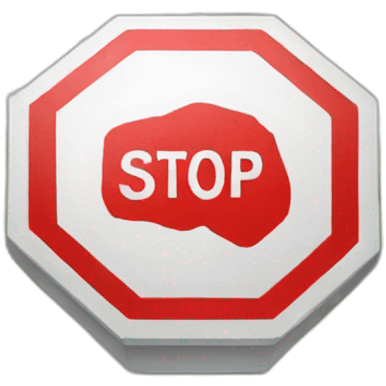 stop sign emoji