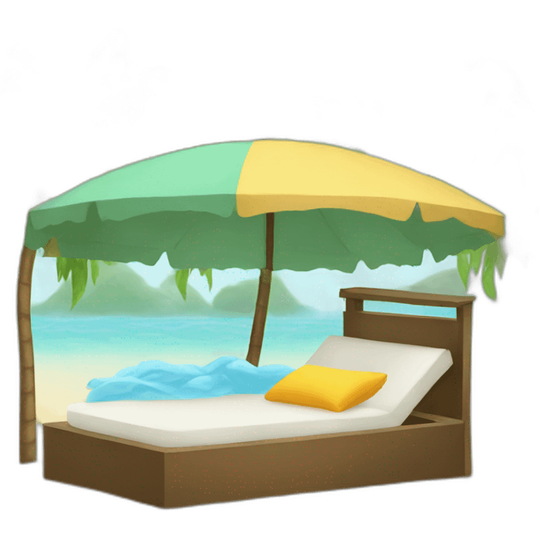 beach bed emoji