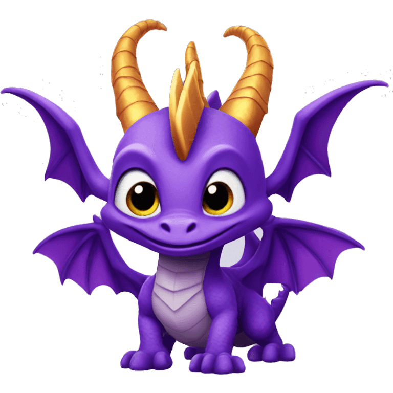 Cute Spyro the dragon  emoji