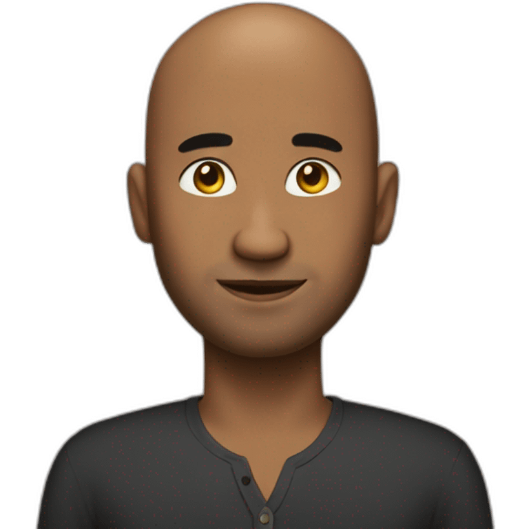 Bald brown rich man 30 years old emoji