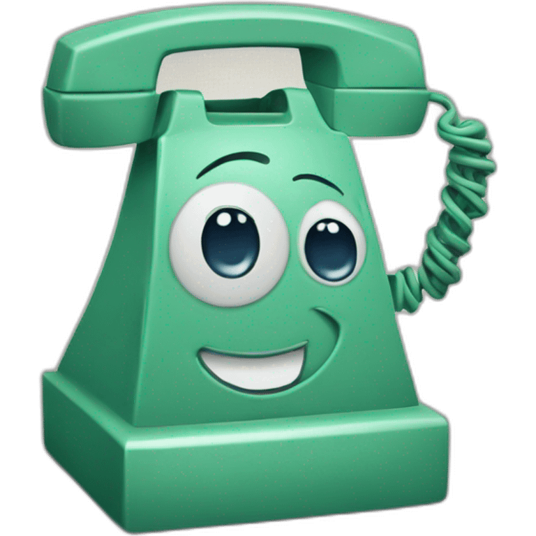 Téléphone souriant emoji